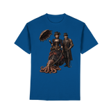 Steampunk-Paar mit Oktopus - Premium Classic T-Shirt