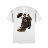 Steampunk-Paar mit Oktopus - Premium Classic T-Shirt