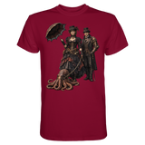 Steampunk-Paar mit Oktopus - Premium Classic T-Shirt
