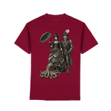 Steampunk-Paar mit Oktopus (sw) - Premium Classic T-Shirt