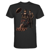 Steampunk-Paar mit Oktopus - Premium Shirt