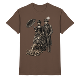 Steampunk-Paar mit Oktopus (sw) - Premium Shirt