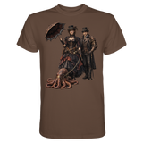 Steampunk-Paar mit Oktopus - Premium Shirt