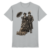 Steampunk-Paar mit Oktopus (sw) - Premium Shirt