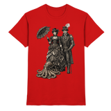 Steampunk-Paar mit Oktopus (sw) - Premium Shirt