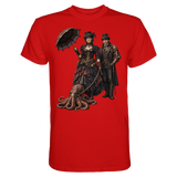 Steampunk-Paar mit Oktopus - Premium Shirt