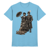Steampunk-Paar mit Oktopus (sw) - Premium Shirt