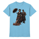 Steampunk-Paar mit Oktopus - Premium Shirt