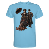 Steampunk-Paar mit Oktopus - Premium Shirt