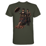 Steampunk-Paar mit Oktopus - Premium Shirt
