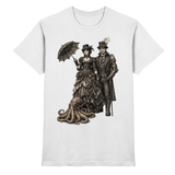 Steampunk-Paar mit Oktopus (sw) - Premium Shirt