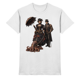 Steampunk-Paar mit Oktopus - Premium Shirt