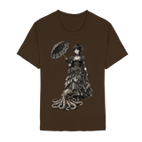 Steampunk-Lady mit Oktopus (sw) - Unisex Essential Premium Shirt