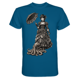 Steampunk-Lady mit Oktopus (sw) - Unisex Essential Premium Shirt