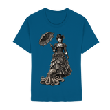 Steampunk-Lady mit Oktopus (sw) - Unisex Essential Premium Shirt