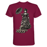 Steampunk-Lady mit Oktopus (sw) - Unisex Essential Premium Shirt