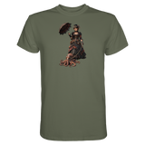 Steampunk-Lady mit Oktopus - Unisex Essential Premium Shirt