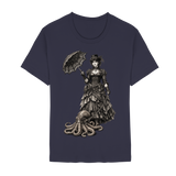Steampunk-Lady mit Oktopus (sw) - Unisex Essential Premium Shirt