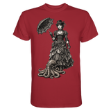 Steampunk-Lady mit Oktopus (sw) - Unisex Essential Premium Shirt