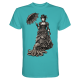 Steampunk-Lady mit Oktopus (sw) - Unisex Essential Premium Shirt