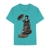 Steampunk-Lady mit Oktopus (sw) - Unisex Essential Premium Shirt