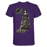 Steampunk-Lady mit Oktopus (sw) - Unisex Essential Premium Shirt