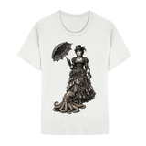 Steampunk-Lady mit Oktopus (sw) - Unisex Essential Premium Shirt