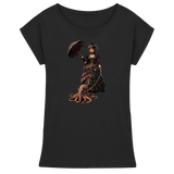 Steampunk-Lady mit Oktopus - Womens Extended Shoulder T-Shirt