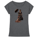 Steampunk-Lady mit Oktopus - Womens Extended Shoulder T-Shirt