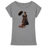 Steampunk-Lady mit Oktopus - Womens Extended Shoulder T-Shirt