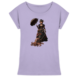 Steampunk-Lady mit Oktopus - Womens Extended Shoulder T-Shirt