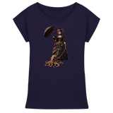 Steampunk-Lady mit Oktopus - Womens Extended Shoulder T-Shirt