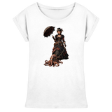 Steampunk-Lady mit Oktopus - Womens Extended Shoulder T-Shirt