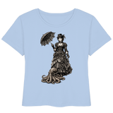 Steampunk-Lady mit Oktopus (sw) - Womens Organic Lightweight T-Shirt