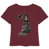 Steampunk-Lady mit Oktopus (sw) - Womens Organic Lightweight T-Shirt