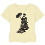 Steampunk-Lady mit Oktopus (sw) - Womens Organic Lightweight T-Shirt