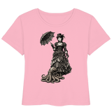 Steampunk-Lady mit Oktopus (sw) - Womens Organic Lightweight T-Shirt