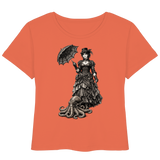 Steampunk-Lady mit Oktopus (sw) - Womens Organic Lightweight T-Shirt