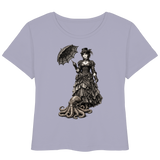 Steampunk-Lady mit Oktopus (sw) - Womens Organic Lightweight T-Shirt