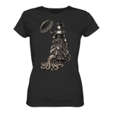 Steampunk-Lady mit Oktopus (sw) - Womens Premium Classic T-Shirt