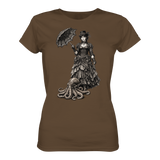 Steampunk-Lady mit Oktopus (sw) - Womens Premium Classic T-Shirt