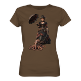 Steampunk-Lady mit Oktopus - Womens Premium Classic T-Shirt