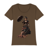 Steampunk-Lady mit Oktopus - Womens Premium Classic T-Shirt