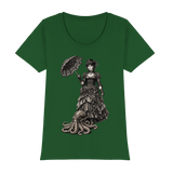 Steampunk-Lady mit Oktopus (sw) - Womens Premium Classic T-Shirt