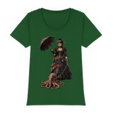 Steampunk-Lady mit Oktopus - Womens Premium Classic T-Shirt