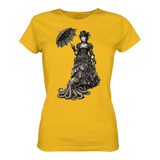 Steampunk-Lady mit Oktopus (sw) - Womens Premium Classic T-Shirt