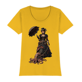 Steampunk-Lady mit Oktopus - Womens Premium Classic T-Shirt