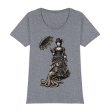 Steampunk-Lady mit Oktopus (sw) - Womens Premium Classic T-Shirt