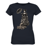 Steampunk-Lady mit Oktopus (sw) - Womens Premium Classic T-Shirt