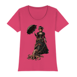 Steampunk-Lady mit Oktopus - Womens Premium Classic T-Shirt
